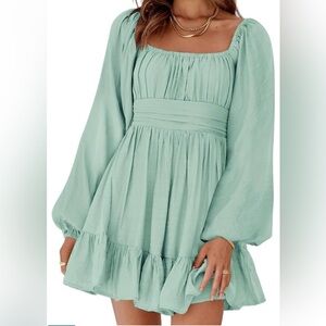 Elegant Women's Mint Green Dress